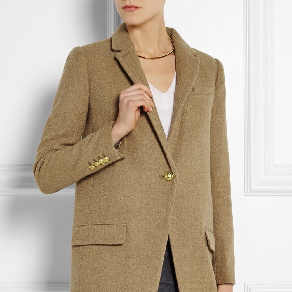 J.Crew Collection Harris Tweed Wool Coat